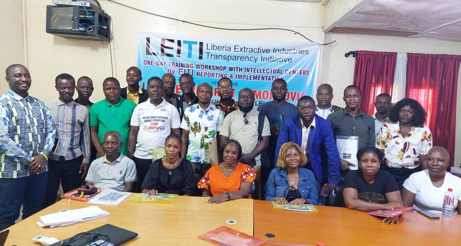 Participants posed for the press after the daylong event in Monnrovia